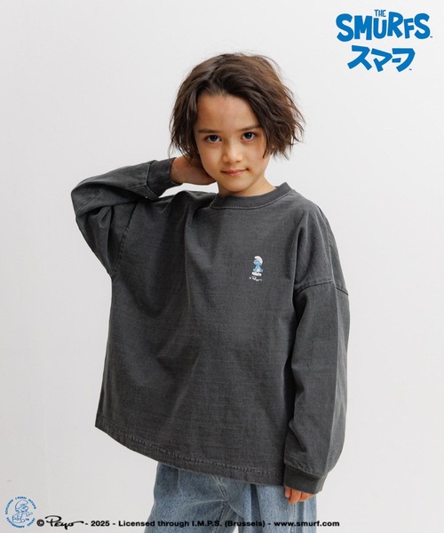 BAYFLOW(ベイフロー)の「【THE SMURFS/スマーフ】プリント長袖Tシャツ(KIDS)(Tシャツ/カットソー・キッズ・ブルー/ホワイト/チャコール・110cm/140cm/130cm/150cm/120cm)」の20枚目の写真