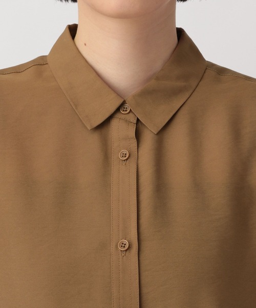 A part by（アパートバイ）の「シアーシャツワンピース（シャツワンピース・レディース・キャメル/アイボリー/ピンク系その他4・FREE）」の22枚目の写真