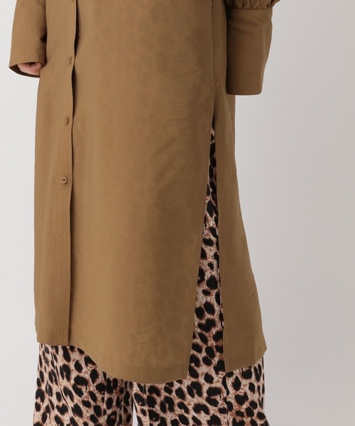 A part by（アパートバイ）の「シアーシャツワンピース（シャツワンピース・レディース・キャメル/アイボリー/ピンク系その他4・FREE）」の4枚目の写真