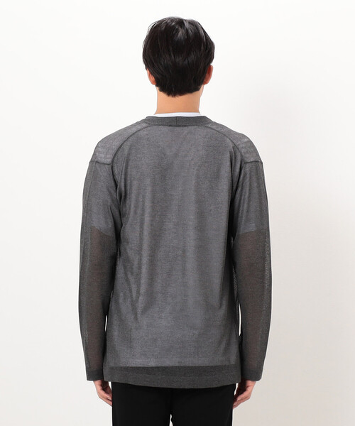 COMME CA ISM（コムサイズム）の「【セットアイテム】リネンタッチ ボタンレスカーディガン ／Ｔシャツ（カーディガン/ボレロ・メンズ・ベージュ/チャコール・LARGE/MEDIUM）」の10枚目の写真