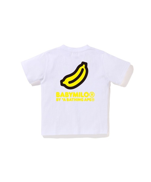 A BATHING APE(アベイシングエイプ)の「BACK BANANA ONE POINT TEE(Tシャツ/カットソー・キッズ・レッド/ホワイト/ブラック/サックスブルー・120/130/100/110/140/90)」の5枚目の写真