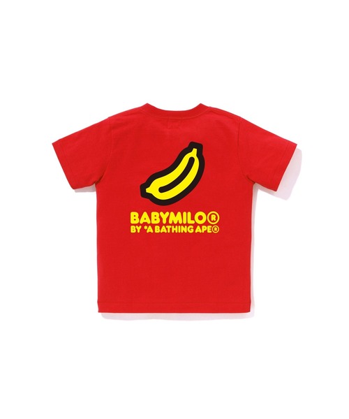 A BATHING APE(アベイシングエイプ)の「BACK BANANA ONE POINT TEE(Tシャツ/カットソー・キッズ・レッド/ホワイト/ブラック/サックスブルー・120/130/100/110/140/90)」の8枚目の写真