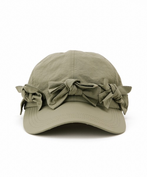 Casselini（キャセリーニ）の「Casselini(キャセリーニ)フロントリボンキャップ（キャップ・レディース・ブラック/カーキ/ピンク/ブルー/ドット/アイボリー・FREE）」の19枚目の写真