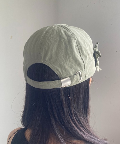 Casselini（キャセリーニ）の「Casselini(キャセリーニ)フロントリボンキャップ（キャップ・レディース・ブラック/カーキ/ピンク/ブルー/ドット/アイボリー・FREE）」の12枚目の写真