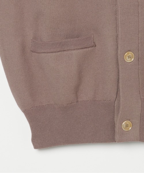 HELIOPOLE(エリオポール)の「J.J.Mercer V CARDIGAN(カーディガン/ボレロ・レディース・ライトグレー/ダークブラウン・FREE)」の8枚目の写真