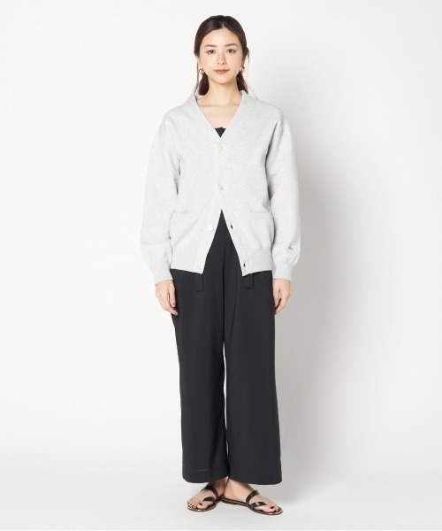 HELIOPOLE(エリオポール)の「J.J.Mercer V CARDIGAN(カーディガン/ボレロ・レディース・ライトグレー/ダークブラウン・FREE)」の11枚目の写真