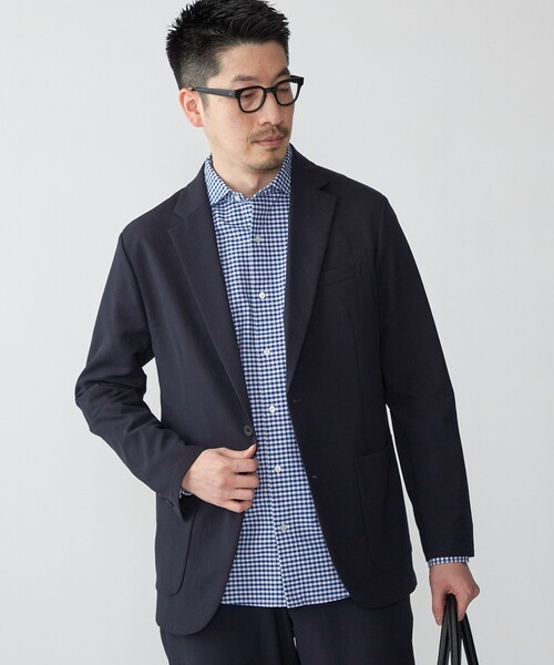 SHIPS（シップス）の「SHIPS: ワイドカラー ネイビー バリエーション チェック シャツ（シャツ/ブラウス・メンズ・ブルー/ホワイト/ネイビー・SMALL/MEDIUM/LARGE/X-LARGE）」の19枚目の写真