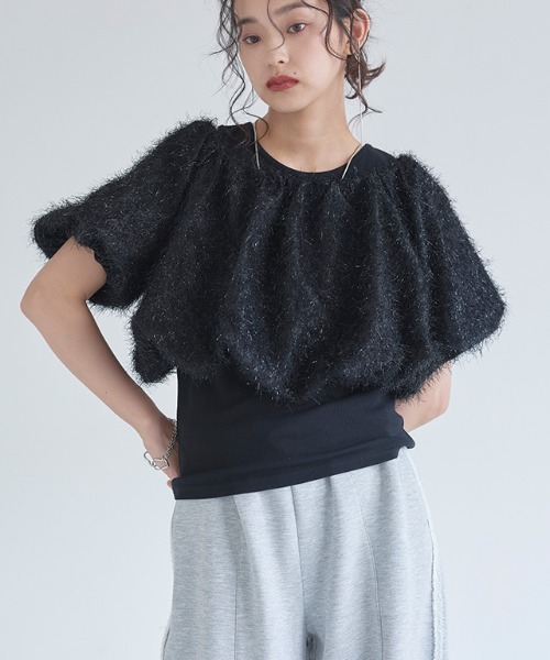 セール】【SET】タンク付きオフショルプルオーバー（Tシャツ