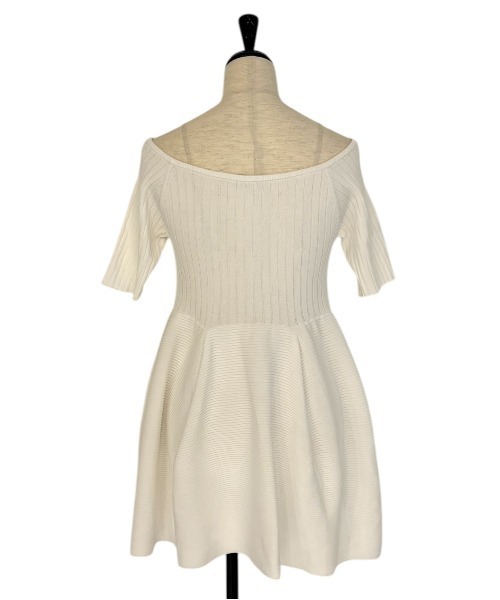 HONEY MI HONEY(ハニーミーハニー)の「boat neck rib knit tunic(チュニック・レディース・コーラル/ホワイト/ブラック・FREE)」の12枚目の写真
