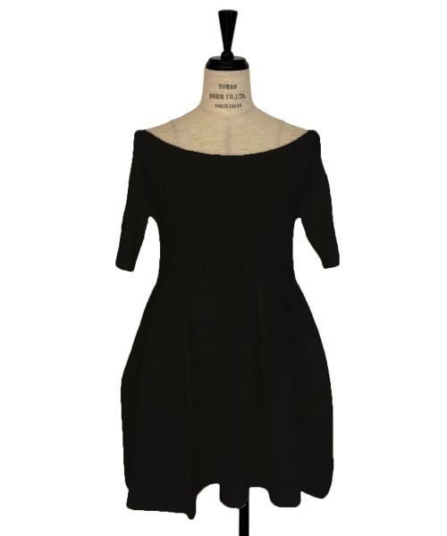 HONEY MI HONEY(ハニーミーハニー)の「boat neck rib knit tunic(チュニック・レディース・コーラル/ホワイト/ブラック・FREE)」の15枚目の写真