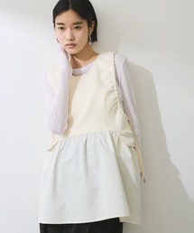 ADAM ET ROPE'（アダムエロペ）の「【WEB限定】2WAYペプラムジレトップス（Tシャツ/カットソー・レディース）」