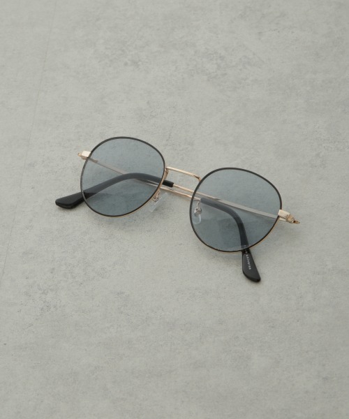 NANO universe(ナノユニバース)の「アイウェア/ボストン型 メタルフレーム 1(サングラス・メンズ・グレー/ブルー・FREE)」の1枚目の写真