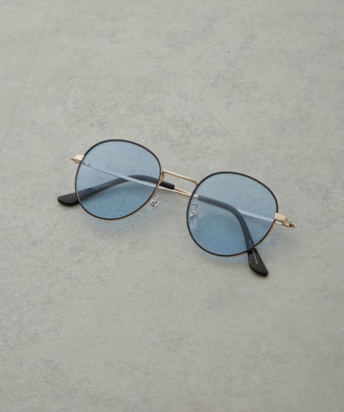 NANO universe(ナノユニバース)の「アイウェア/ボストン型 メタルフレーム 1(サングラス・メンズ・グレー/ブルー・FREE)」の2枚目の写真