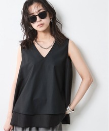 CHIC STYLE | Vネック２WAYノースリーブブラウス＜大きいサイズ有＞シックスタイル(シャツ/ブラウス)