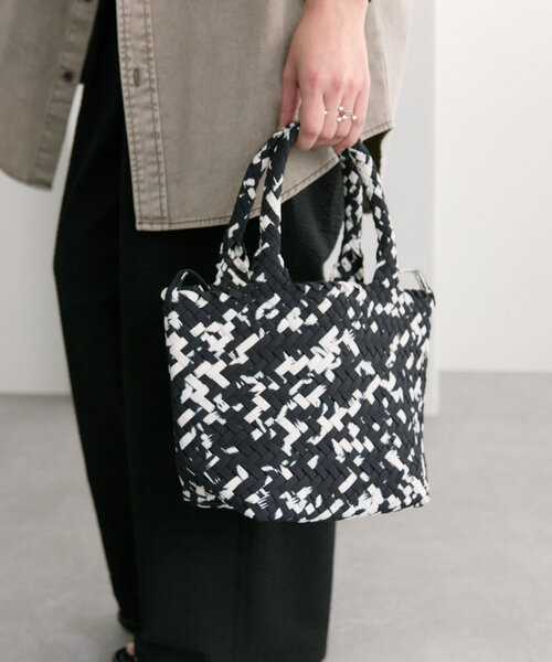 FEEL AND TASTE / weaving minibucket Nylon/トートバッグ/--/マルチカラー/総柄 FEEL AND TASTE（フィールアンドテイスト）】weaving minibucket Nylon