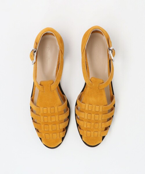 極美品☆steven alanオープントウメッシュシューズ ベージュ 37 セール】＜Steven Alan＞レザー メッシュ サンダル（サンダル