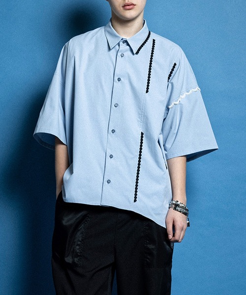 MILKBOY(ミルクボーイ)の「LACE LACE シャツ(シャツ/ブラウス・レディース・B/A・FREE)」の2枚目の写真