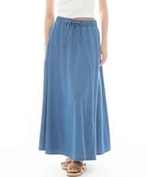 BILLABONG レディース LONG FLARE SKIRT スカート 【2025年春夏モデル】/ビラボンウエストゴムドローコード付きスカート