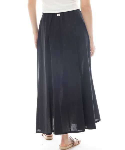 BILLABONG(ビラボン)の「BILLABONG レディース LONG FLARE SKIRT スカート 【2025年春夏モデル】/ビラボンウエストゴムドローコード付きスカート(スカート・レディース・ベージュ/インディゴブルー/ブラック系その他・MEDIUM)」の19枚目の写真