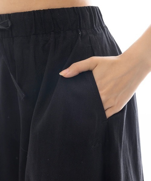BILLABONG(ビラボン)の「BILLABONG レディース LONG FLARE SKIRT スカート 【2025年春夏モデル】/ビラボンウエストゴムドローコード付きスカート(スカート・レディース・ベージュ/インディゴブルー/ブラック系その他・MEDIUM)」の13枚目の写真
