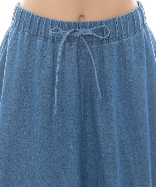 BILLABONG(ビラボン)の「BILLABONG レディース LONG FLARE SKIRT スカート 【2025年春夏モデル】/ビラボンウエストゴムドローコード付きスカート(スカート・レディース・ベージュ/インディゴブルー/ブラック系その他・MEDIUM)」の8枚目の写真