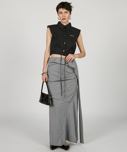 PRANK PROJECT(プランクプロジェクト)の「ノースリチェックショートシャツ / Sleeveless Check Short Shirt(シャツ/ブラウス・レディース・ホワイト/ブラック・FREE)」の11枚目の写真