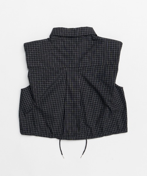 PRANK PROJECT(プランクプロジェクト)の「ノースリチェックショートシャツ / Sleeveless Check Short Shirt(シャツ/ブラウス・レディース・ホワイト/ブラック・FREE)」の16枚目の写真