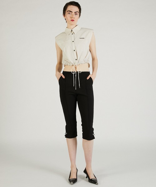 PRANK PROJECT(プランクプロジェクト)の「ノースリチェックショートシャツ / Sleeveless Check Short Shirt(シャツ/ブラウス・レディース・ホワイト/ブラック・FREE)」の20枚目の写真