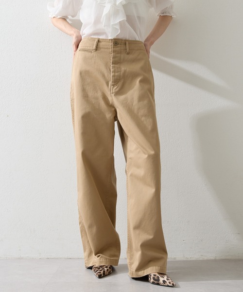 Whim Gazzete新品タグ付き　バイオ加工　チノパンツ　ベージュ　36 Whim Gazzete新品タグ付きバイオ加工チノパンツベージュ36