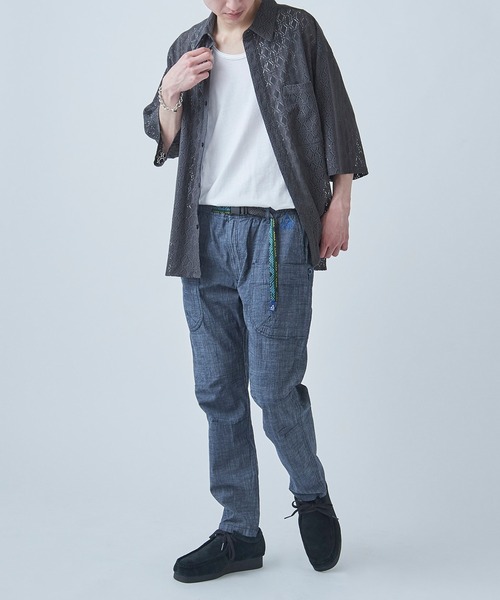 GERRY(ジェリー)の「【GERRY】シャンブレー・ポプリンストレッチキャンプクライミングパンツ 079300(その他パンツ・メンズ・ブルー/ベージュ/ブラック/サックスブルー/オリーブ・LL/M/S/L)」の7枚目の写真