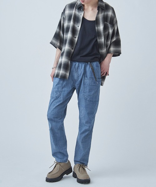 GERRY(ジェリー)の「【GERRY】シャンブレー・ポプリンストレッチキャンプクライミングパンツ 079300(その他パンツ・メンズ・ブルー/ベージュ/ブラック/サックスブルー/オリーブ・LL/M/S/L)」の14枚目の写真