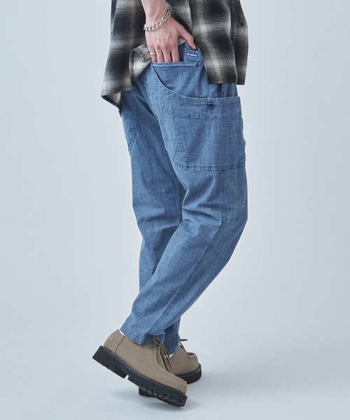 GERRY(ジェリー)の「【GERRY】シャンブレー・ポプリンストレッチキャンプクライミングパンツ 079300(その他パンツ・メンズ・ブルー/ベージュ/ブラック/サックスブルー/オリーブ・LL/M/S/L)」の12枚目の写真