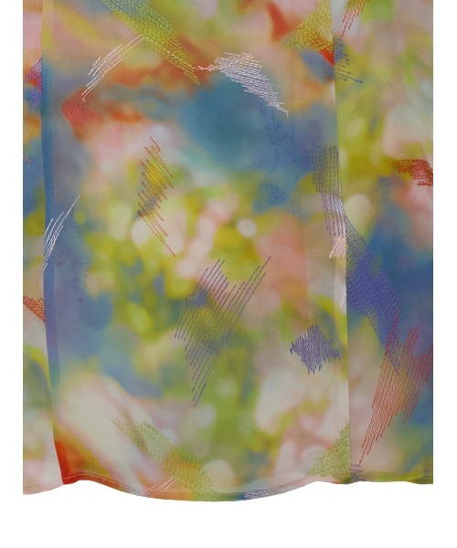 アメリ 新品 セール】2WAY BLUR SCENERY LONG TOP（Tシャツ/カットソー