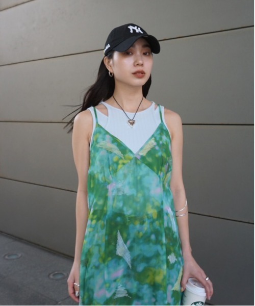 AMERI VINTAGE 2WAY BLUR SCENERY LONG TOP - メルカリ