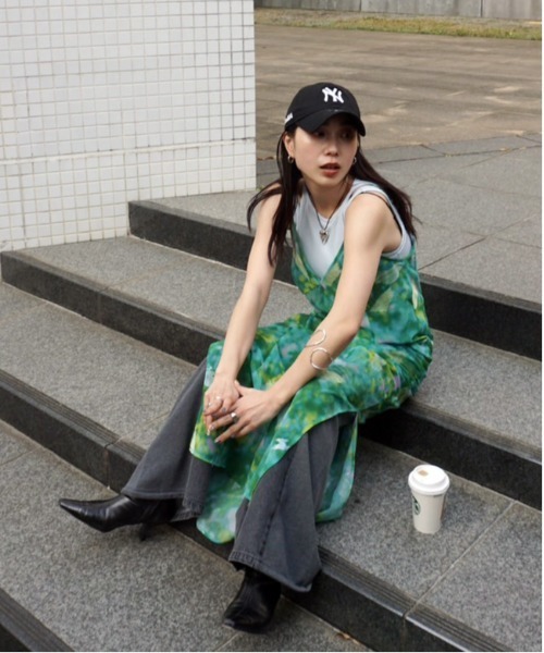 AMERI VINTAGE 2WAY BLUR SCENERY LONG TOP - メルカリ