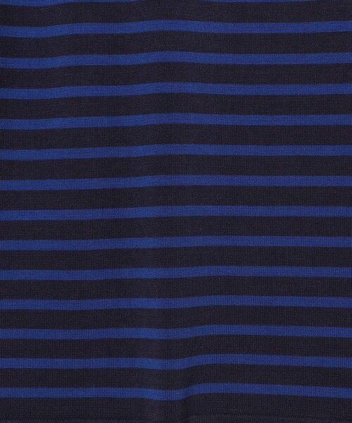 Camoshita(カモシタ)の「<Yonetomi for Camoshit> シルク ボートネック ボーダーニット(ニット/セーター・メンズ・ダークグリーン/ブラック/ネイビー・2/3/4)」の10枚目の写真