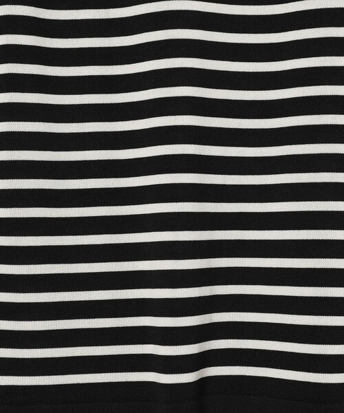 Camoshita(カモシタ)の「<Yonetomi for Camoshit> シルク ボートネック ボーダーニット(ニット/セーター・メンズ・ダークグリーン/ブラック/ネイビー・2/3/4)」の12枚目の写真