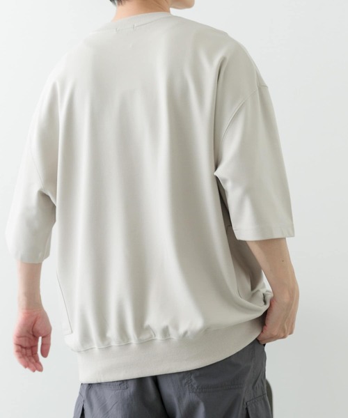 ITEMS URBANRESEARCH（アイテムズ アーバンリサーチ）の「サイドストレージ半袖ポンチTops（Tシャツ/カットソー・メンズ・カーキ/ダークグレー/ベージュ/ブラック・MEDIUM/LARGE）」の8枚目の写真