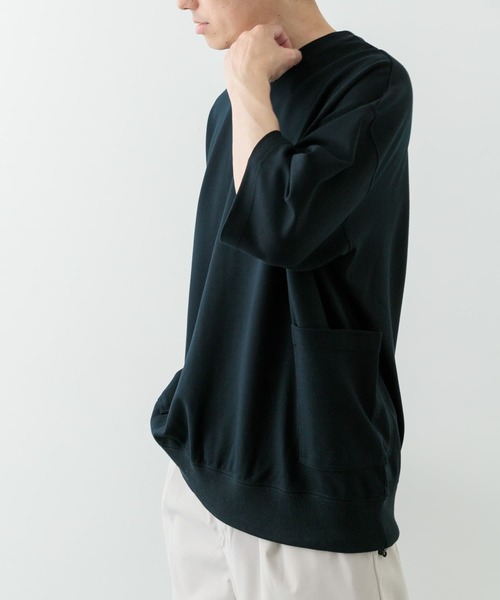 ITEMS URBANRESEARCH（アイテムズ アーバンリサーチ）の「サイドストレージ半袖ポンチTops（Tシャツ/カットソー・メンズ・カーキ/ダークグレー/ベージュ/ブラック・MEDIUM/LARGE）」の11枚目の写真