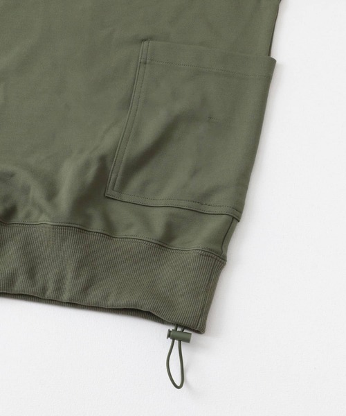 ITEMS URBANRESEARCH（アイテムズ アーバンリサーチ）の「サイドストレージ半袖ポンチTops（Tシャツ/カットソー・メンズ・カーキ/ダークグレー/ベージュ/ブラック・MEDIUM/LARGE）」の21枚目の写真
