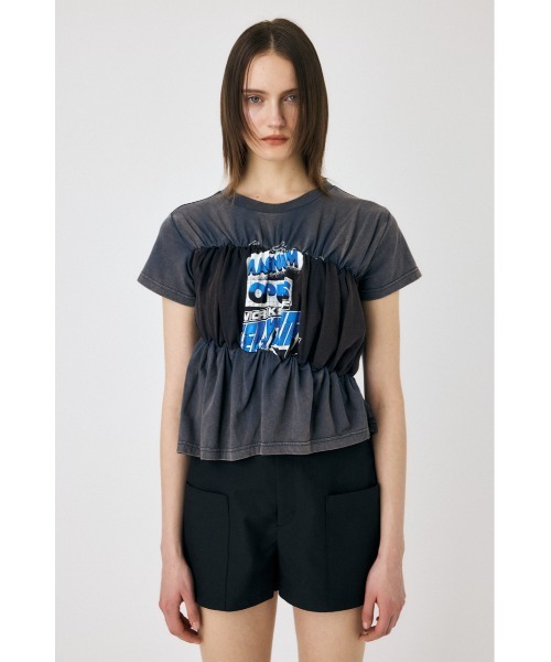 SHIRRING DOCKING Tシャツ（Tシャツ/カットソー）｜MOUSSY