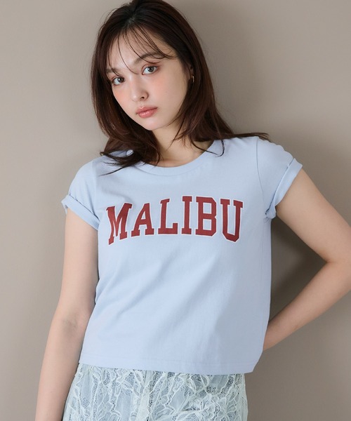 coca（coca）（コカ）の「OE天竺コンパクトロゴプリントTシャツ（Tシャツ/カットソー・レディース・ホワイト/ライトブルー/グレー/イエロー・S/L/M）」の3枚目の写真