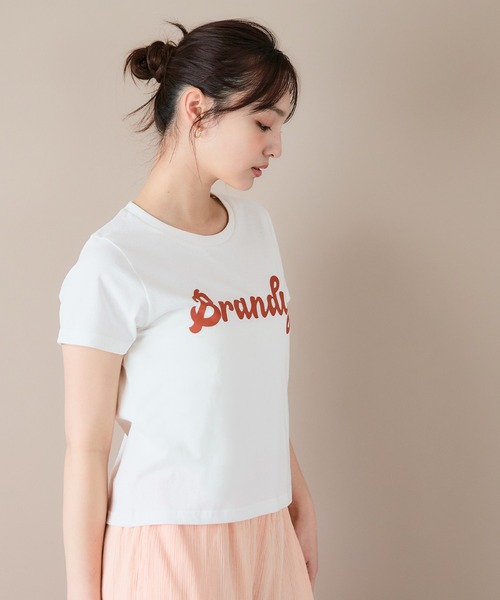 coca（coca）（コカ）の「OE天竺コンパクトロゴプリントTシャツ（Tシャツ/カットソー・レディース・ホワイト/ライトブルー/グレー/イエロー・S/L/M）」の12枚目の写真