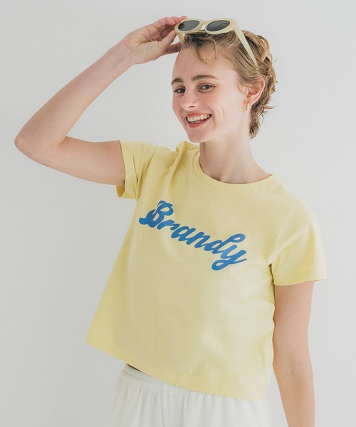 coca（coca）（コカ）の「OE天竺コンパクトロゴプリントTシャツ（Tシャツ/カットソー・レディース・ホワイト/ライトブルー/グレー/イエロー・S/L/M）」の5枚目の写真