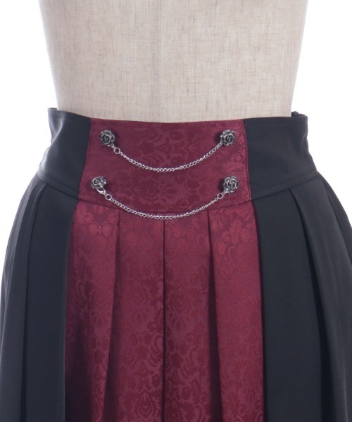 axes femme（アクシーズファム）の「ジャカード×プリーツスカート（スカート・レディース・ネイビー/グリーン/ブラック/ダークグリーン・FREE）」の22枚目の写真