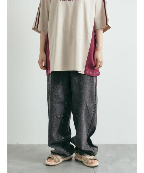 SM2（エスエムツー）の「デニムバレルパンツ（その他パンツ・レディース・ブラック/サックスブルー・M/L）」の7枚目の写真