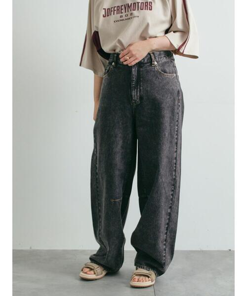 SM2（エスエムツー）の「デニムバレルパンツ（その他パンツ・レディース・ブラック/サックスブルー・M/L）」の9枚目の写真