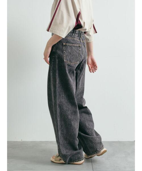 SM2（エスエムツー）の「デニムバレルパンツ（その他パンツ・レディース・ブラック/サックスブルー・M/L）」の10枚目の写真