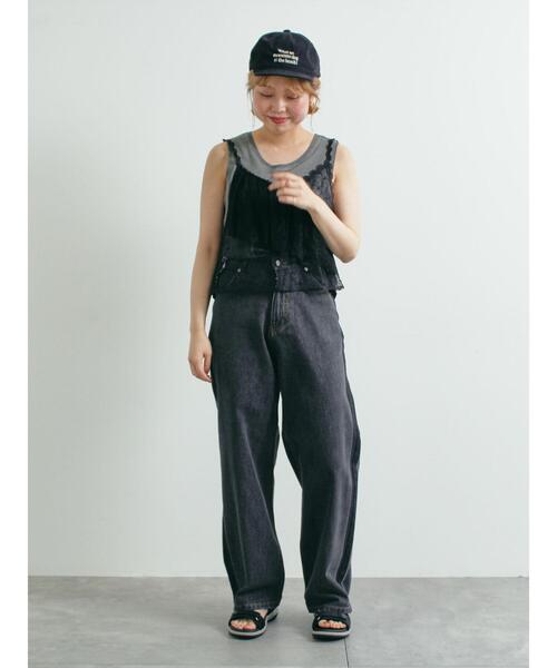 SM2（エスエムツー）の「デニムバレルパンツ（その他パンツ・レディース・ブラック/サックスブルー・M/L）」の21枚目の写真