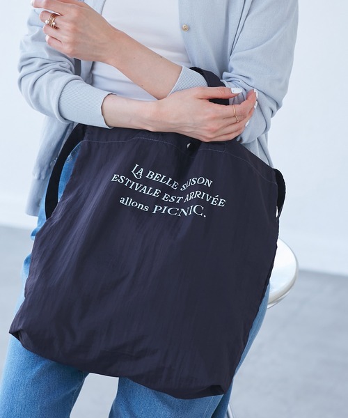 ROPE' PICNIC（ロペピクニック）の「【A4対応・撥水】 2WAYマルシェトートバッグ（トートバッグ・レディース・レッド/ブラウン系その他3/ブルー系その他4/ネイビー/キナリ・FREE）」の13枚目の写真